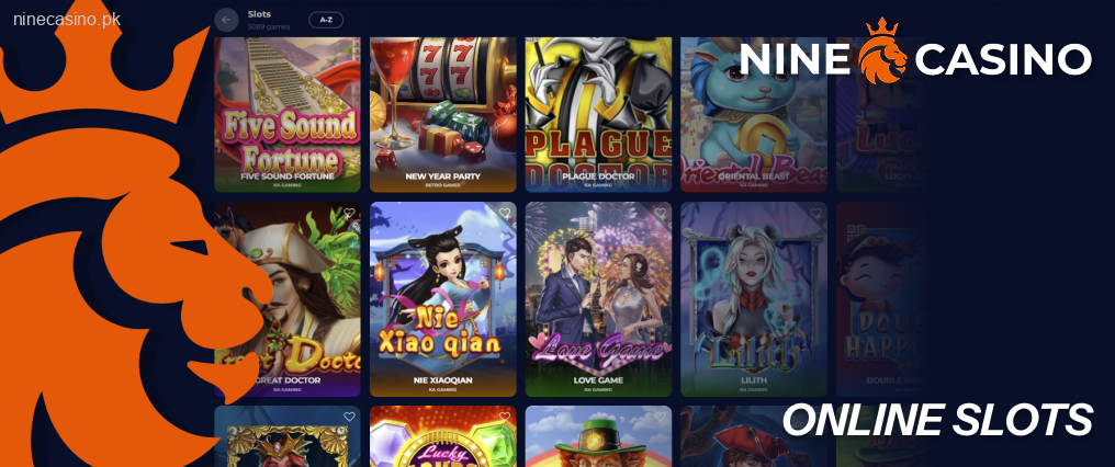 The Ninecasino casino offers a variety of online slots