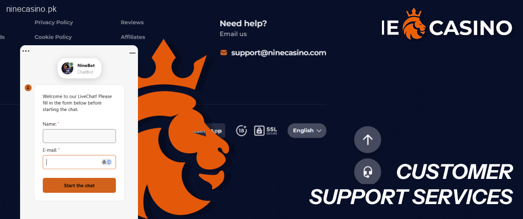Ninecasino official website offers comprehensive customer support tools to address user inquiries and concerns