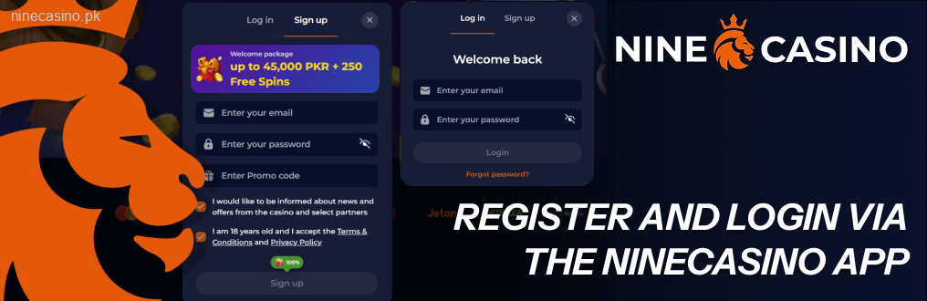 Setting up your casino account takes about 2 minutes from downloading the Ninecasino APK to the first bet
