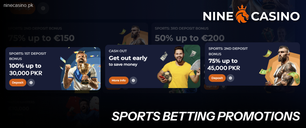 You can also pick from awesome Ninecasino betting bonus offers right after signing up