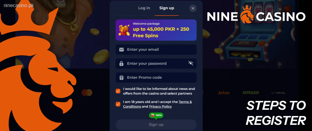 Nine Casino Registrierung