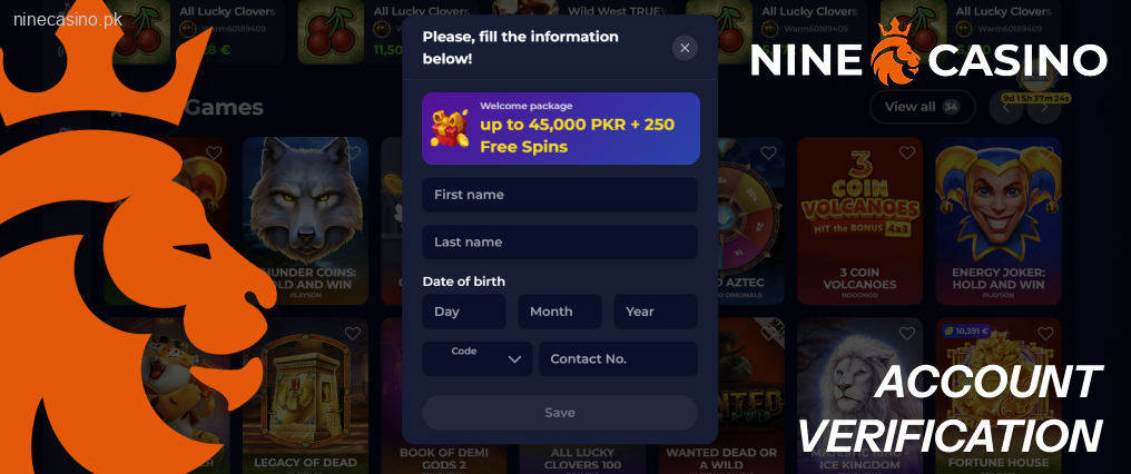 Account verification in Nine Casino is an essential security measure
